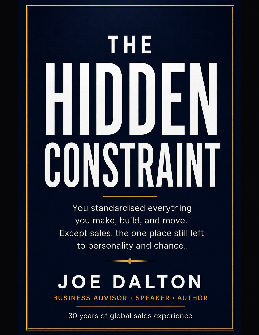 Joe Dalton, creator of the Sales Craft Commercial Standard